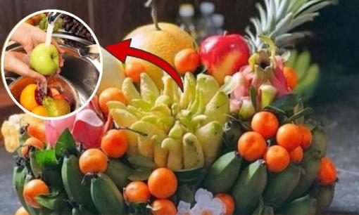 Hoa quả thắp hương có nên rửa trước khi dâng lên cúng?