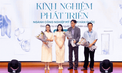 Vũ Hồng Phương bàn về mỹ phẩm Việt tại hội thảo do Innoskin cùng ĐH Công Thương tổ chức