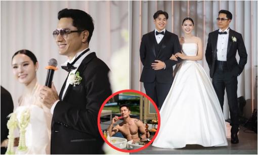 'Tổng tài' U60 gây sốt khi dắt con gái vào lễ đường, phong độ lấn át cả con rể