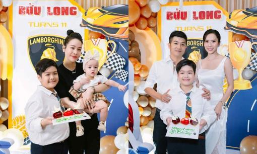 Nhật Kim Anh bế con gái về thăm bố mẹ chồng cũ, Bửu Lộc và bạn gái mới cũng xuất hiện trong sinh nhật con trai