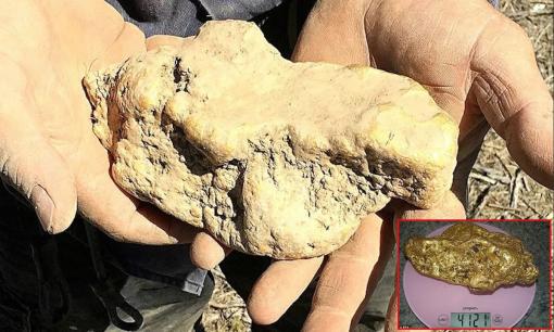 Đào lớp đất 30cm, người đàn ông bỗng chốc đổi đời khi tìm thấy cục vàng 4,1 kg