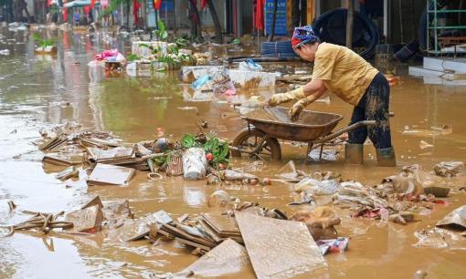 Thái Nguyên sau khi lũ rút hiện lên với khung cảnh tan hoang đến xót xa