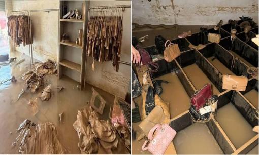 Lũ ngập gây thiệt hại 600 triệu đồng, chủ tiệm thời trang khóc nghẹn: 'Mất hết rồi!'