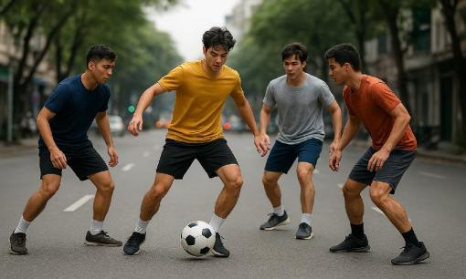 Tụ tập đá bóng, đá cầu, chơi cầu lông trên đường giao thông thì bị phạt bao nhiêu tiền theo quy định?