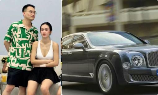 Cận cảnh chiếc siêu xe 21 tỷ mà chồng cũ Diệp Lâm Anh chở Á hậu đình đám rời sự kiện