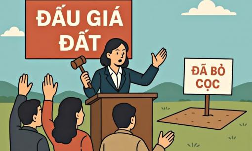 Đề xuất cấm tham gia đấu giá đất đến 5 năm nếu bỏ cọc