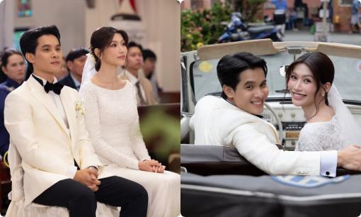 Lễ cưới nhà thờ của Á hậu Quỳnh Châu: Cô dâu chú rể gây bão vì visual đẹp như tranh