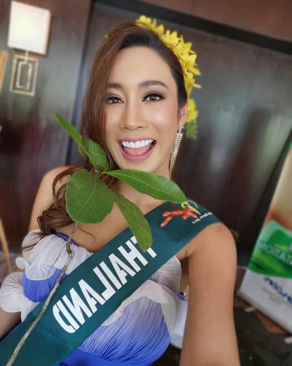 Hoa hậu Trái đất Thái Lan 2019,Hoa hậu bị rách mông,Hoa hậu vá mông