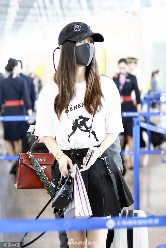 angelababy, thời trang sân bay, sao hoa ngữ
