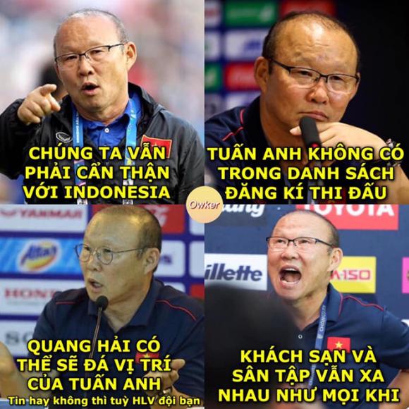 Việt Nam,  Indonesia, ảnh chế, vòng loại World Cup 2022,  HLV Park Hang-seo