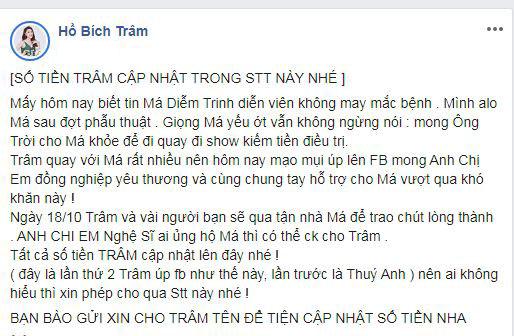 Hồ Bích Trâm, nghệ sĩ Diễm Trinh, sao Việt
