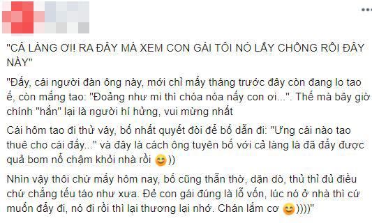 con gái đi lấy chồng, bố mẹ tiễn con đi lấy chồng, giới trẻ 