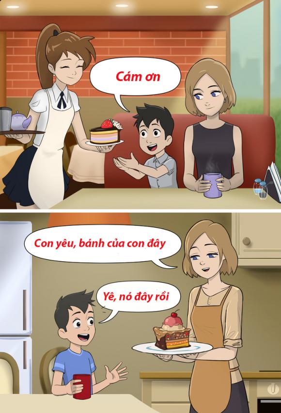 dạy con, chăm sóc con, làm hư con