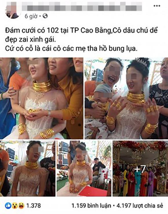  cô dâu Cao Bằng, cô dâu đeo vàng trĩu cổ, giới trẻ 