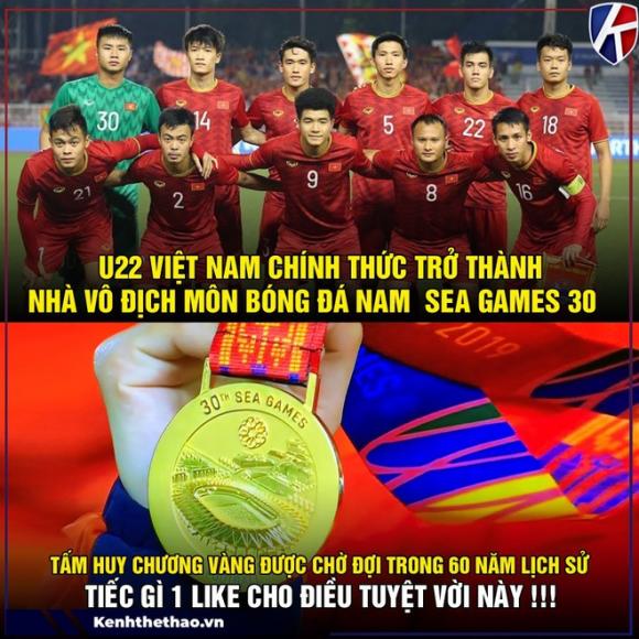 HCV SEA Games, U22 Việt Nam, tiền thưởng, SEA Games 30