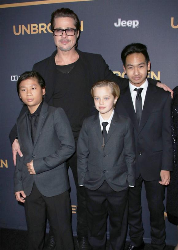 Brad Pitt xa cách với con nuôi,con nuôi của Brad Pitt,con đẻ của Brad Pitt,Brad Pitt,sao Hollywood