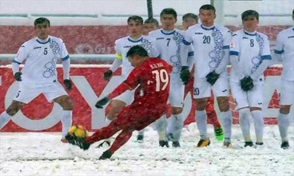 Quang Hải, bàn thắng biểu tượng U23 châu Á, Siêu phẩm cầu vồng tuyết