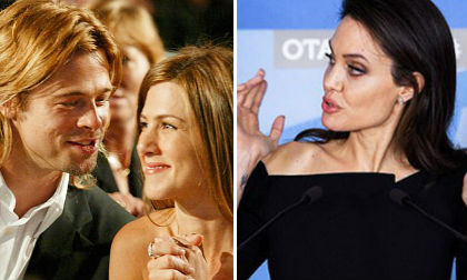 angelina jolie, brad pitt, jennifer aniston, sao hollywood