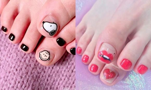 nail đẹp, móng tay đẹp, móng chân đẹp, làm đẹp tết