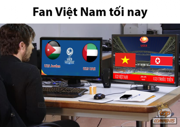 U23 Việt Nam, ảnh chế, U23 Triều Tiên, U23 châu Á