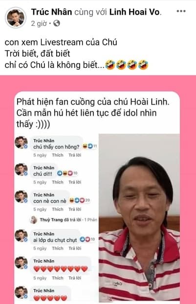 Hoài Linh, Trúc Nhân, sao Việt