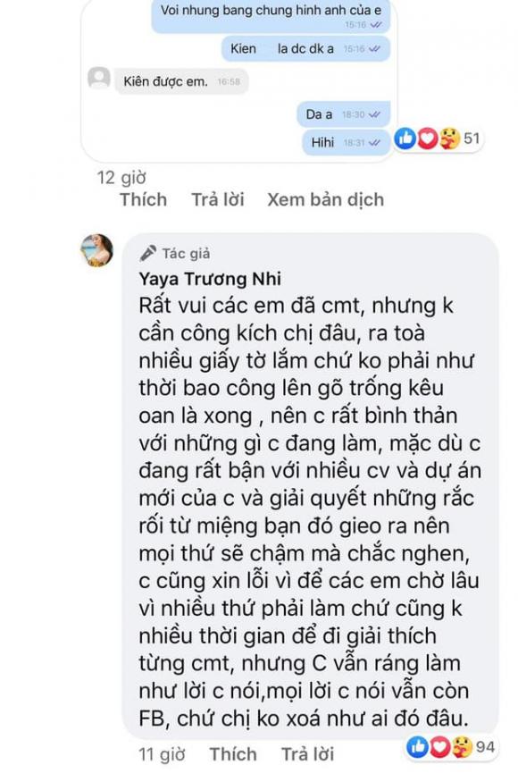 diễn viên Yaya Trương Nhi, Ngân 98, sao Việt