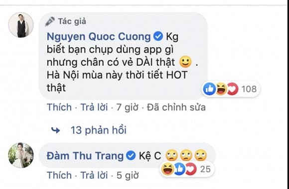tăng thanh hà, Đàm Thu Trang, sao Việt