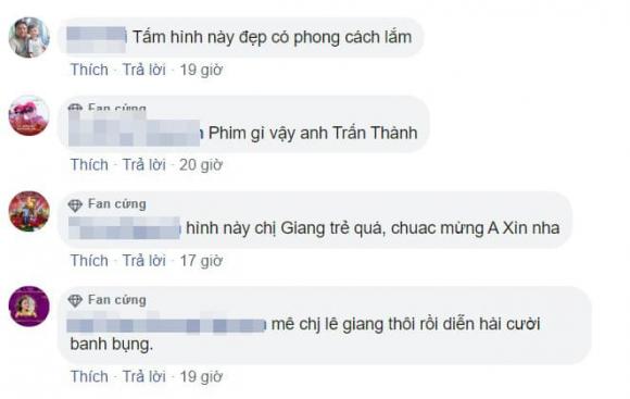 Lê Giang, Trấn Thành, sao Việt