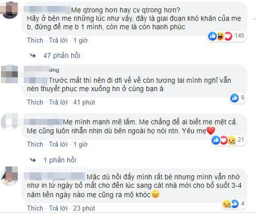 bố mất, mẹ già, giới trẻ 
