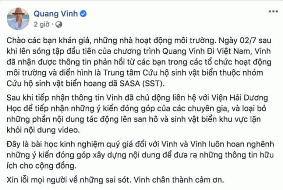 ca sĩ Quang Vinh, sao Việt