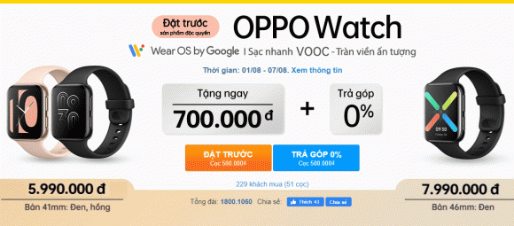 OPPO Watch, Thế Giới Di Động