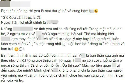 người yêu, bạn trai, bạn thân của bạn trai