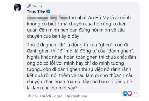ca sĩ Thuỷ Tiên, hotgirl Âu Hà My, sao Việt