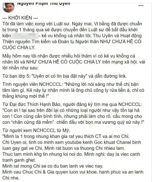 MC Thu Uyên, như chưa hề có cuộc chia ly, sao Việt
