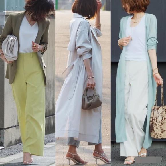 Làm sao để phụ nữ trung niên bụng to trông gầy khi mặc quần áo? Nhìn các blogger Nhật mặc thế này, nhẹ nhàng và che khuyết điểm