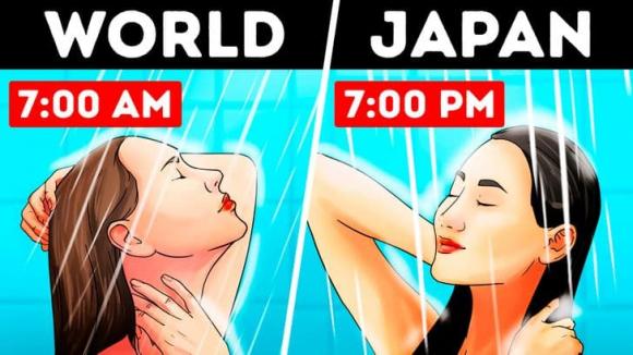 Tại sao hầu hết người Nhật tắm vào buổi tối?