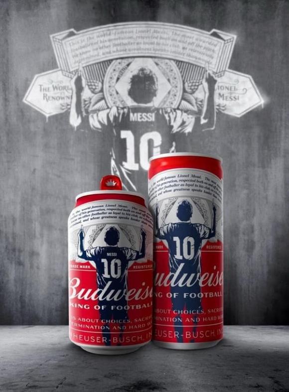 Lionel Messi, bia Budweiser