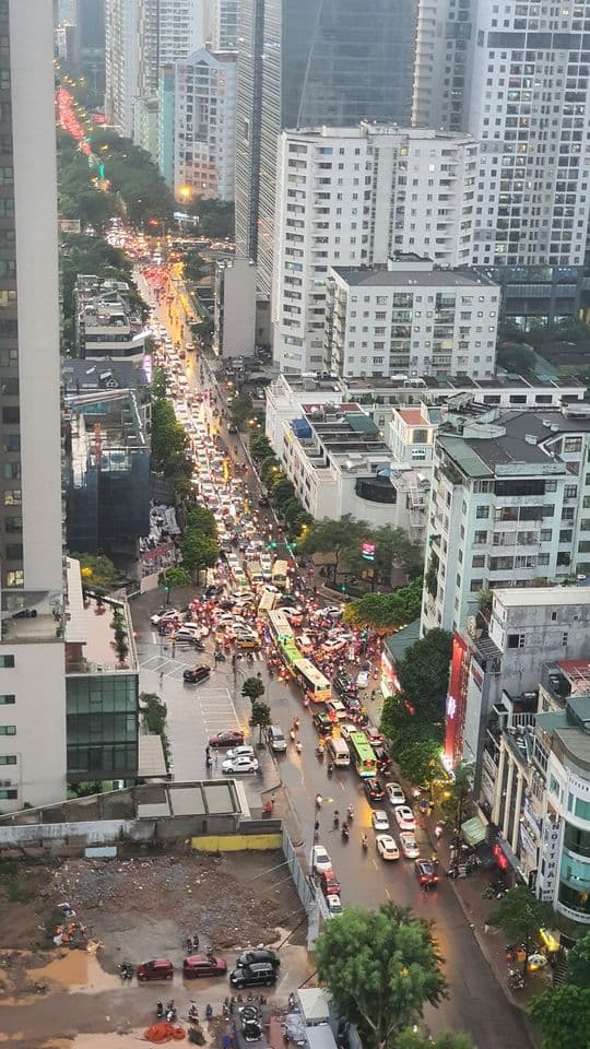 tắc đường, Hà Nội, mưa lớn