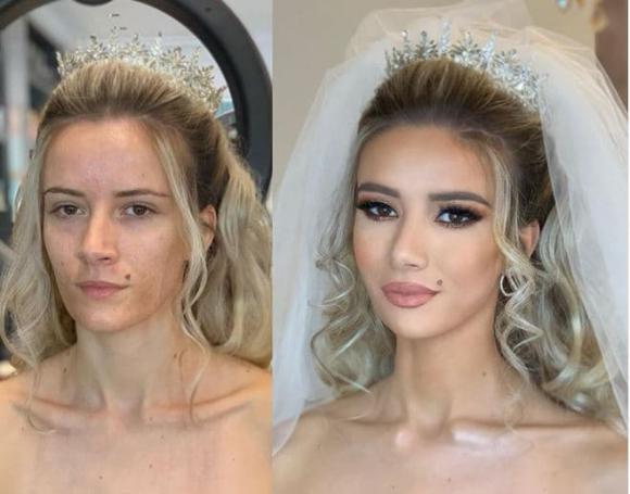 Hơn 20 hình ảnh trang điểm chứng minh: Tất cả các cô dâu đều đẹp 'lột xác'