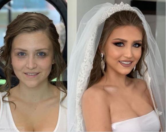 Hơn 20 hình ảnh trang điểm chứng minh: Tất cả các cô dâu đều đẹp 'lột xác'
