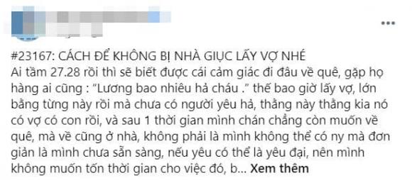 Bị bố mẹ giục lấy vợ, thanh niên chơi chiêu khiến phụ huynh sợ xanh mặt