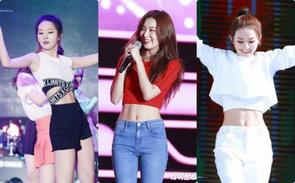 idol nu, vong eo dep, lisa, rosé, seulgi, naeun, binnie