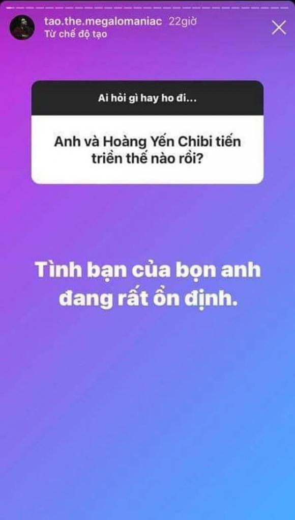 Hoàng Yến Chibi, rapper Táo, sao Việt