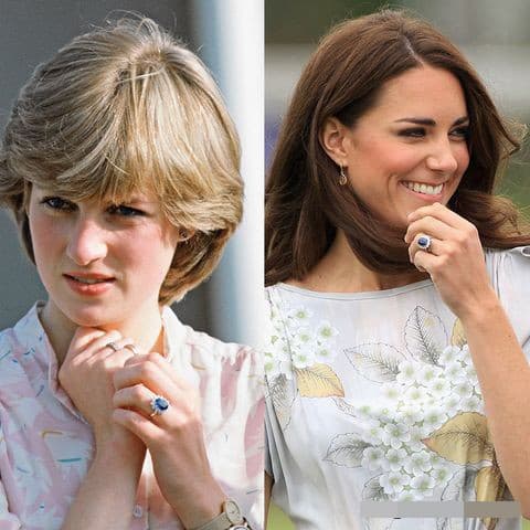 Diana, Kate Middleton, hoàng gia anh, trang sức