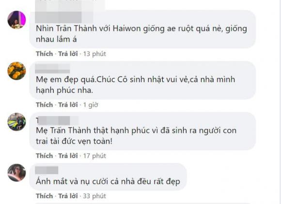 Trấn Thành, mẹ Trấn Thành, Hari Won, sao Việt