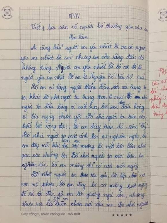 bài văn, bài văn viết về bố, viết văn về bố
