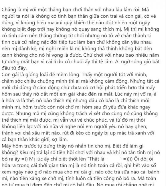 đòi tiền qua, tán không đổ đòi qua, chia tay đòi quà