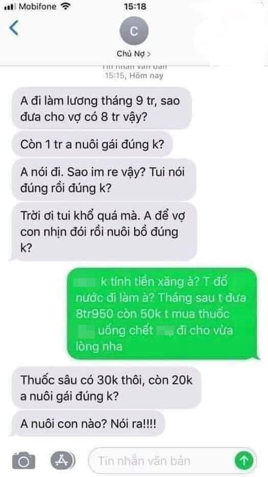 nóc nhà, nghiện vợ, chồng nuôi bồ