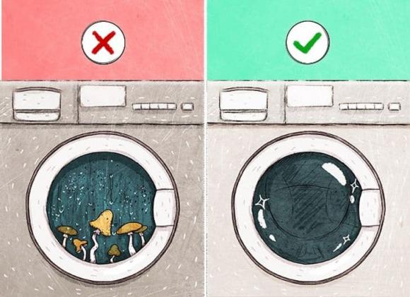 thiết bị gia dụng, sai lầm khi sử dụng máy giặt, kiến thức 