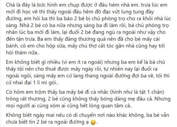 2 em bé bị cô chủ trọ đuổi, bị đuổi khỏi nhà trọ, chuyện nhà trọ